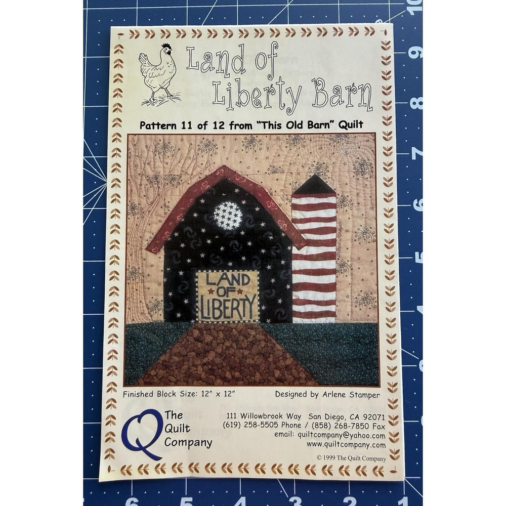 Land Of Liberty Barn Quilt Pattern 11 of 12 from This Old Barn By Arlene Stamper
